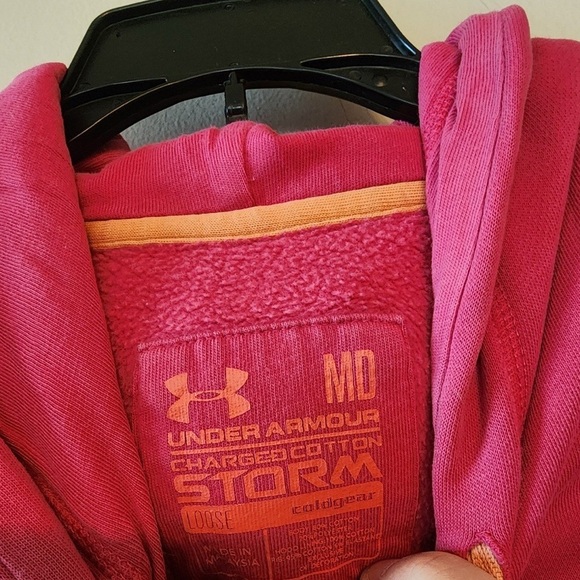 Under Armour pink storm hoodie size womens medium - Picture 2 of 3